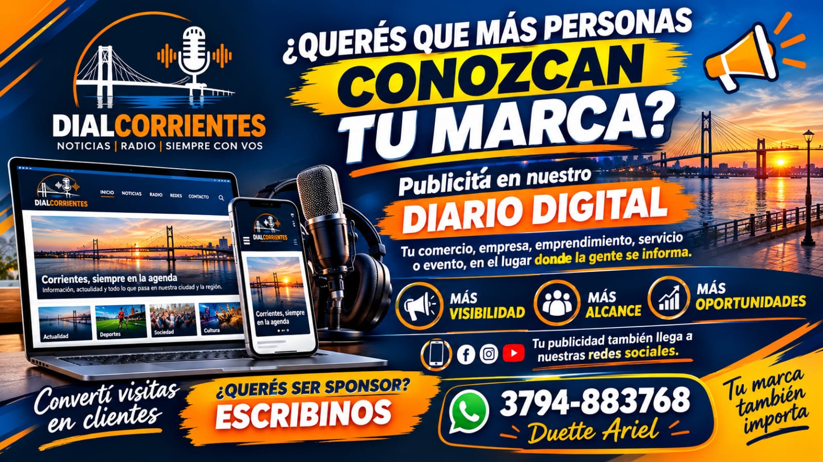 Dial Corrientes impulsa una nueva propuesta publicitaria para comercios y emprendimientos