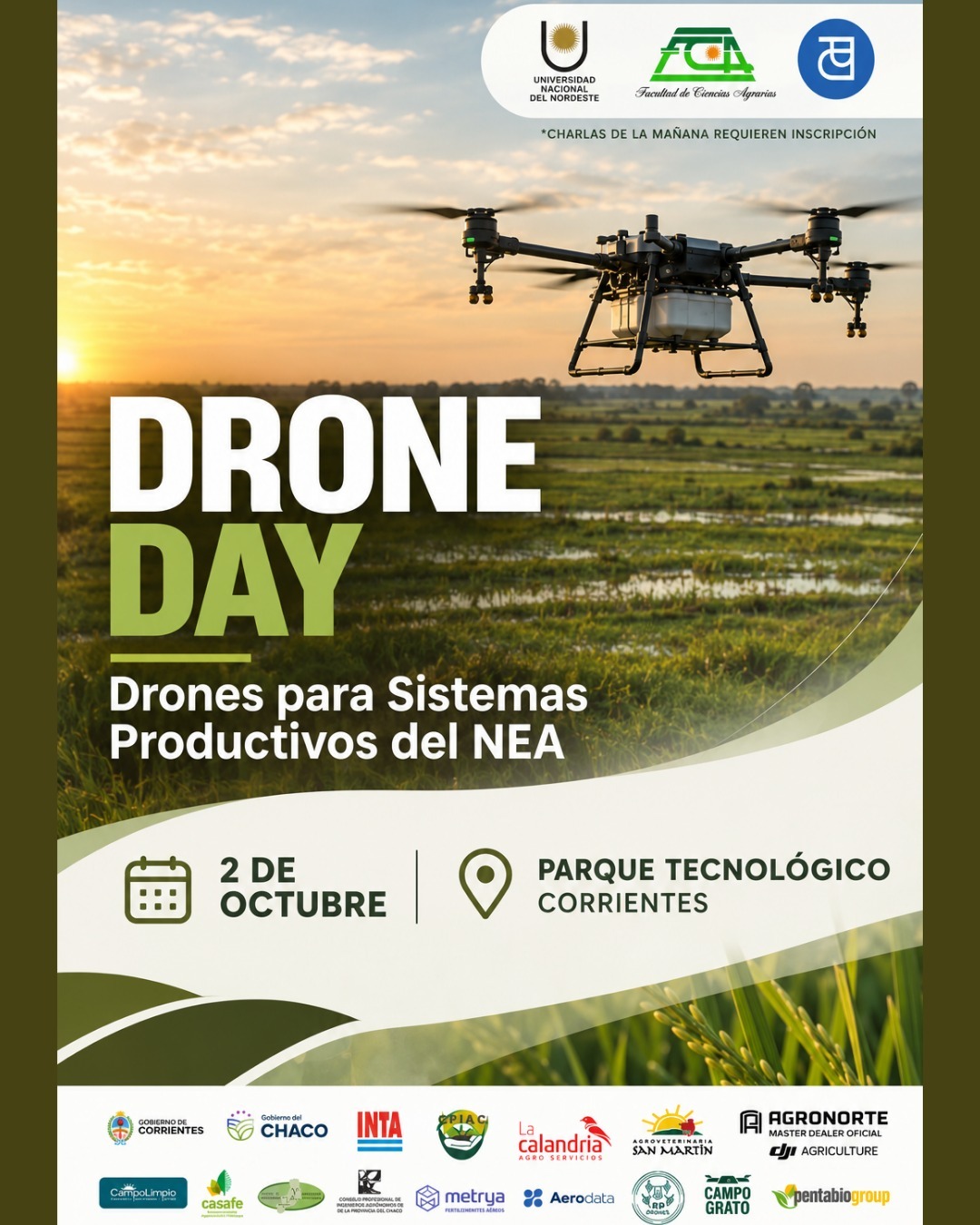 Drone Day: tecnología y demostraciones en vivo para potenciar los sistemas productivos del NEA