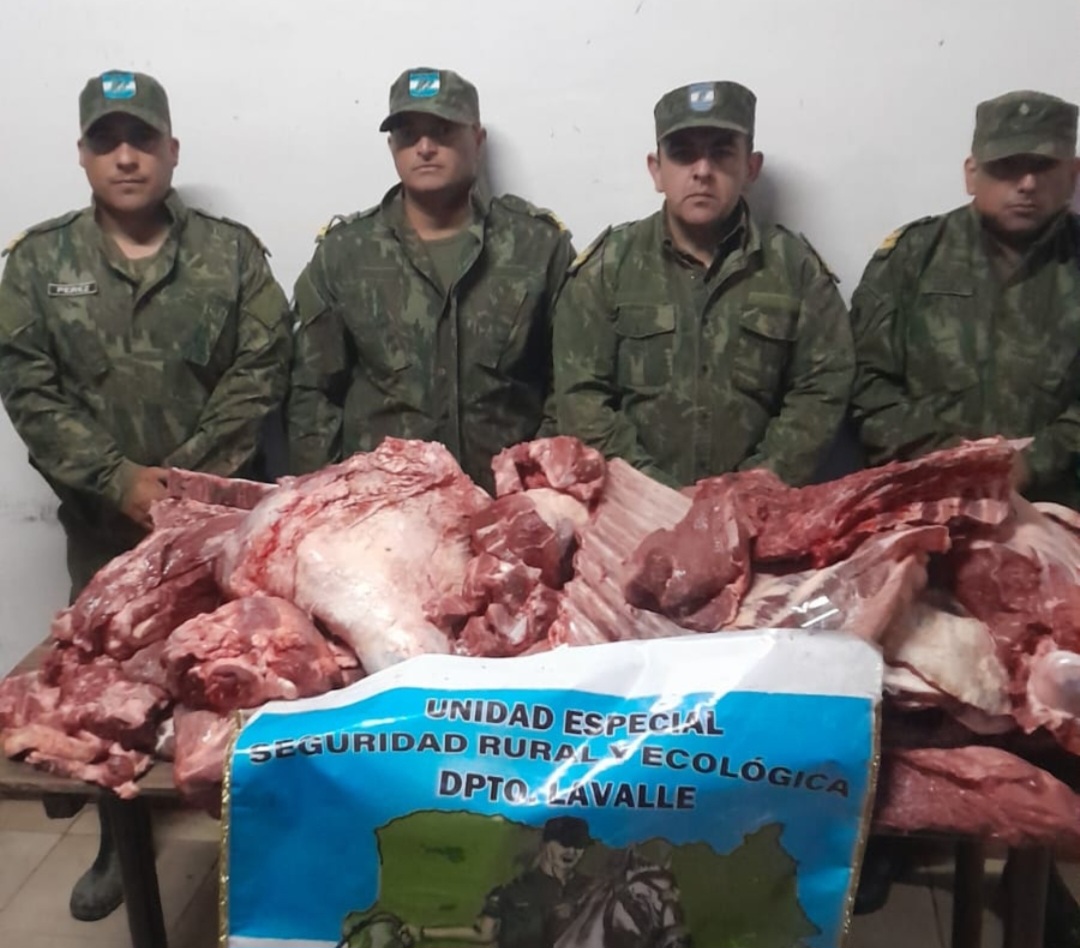 LA CRUZ: La Policía secuestro 200 kg de carne vacuna, cuya procedencia no pudo ser acreditada