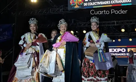 Chaco: Tiziana Valentina Gómez fue elegida reina de las Colectividades Extranjeras del Chaco