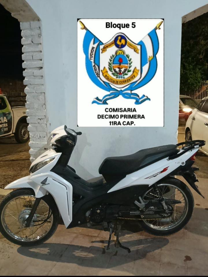 La Policía recuperó una motocicleta que fuera sustraída