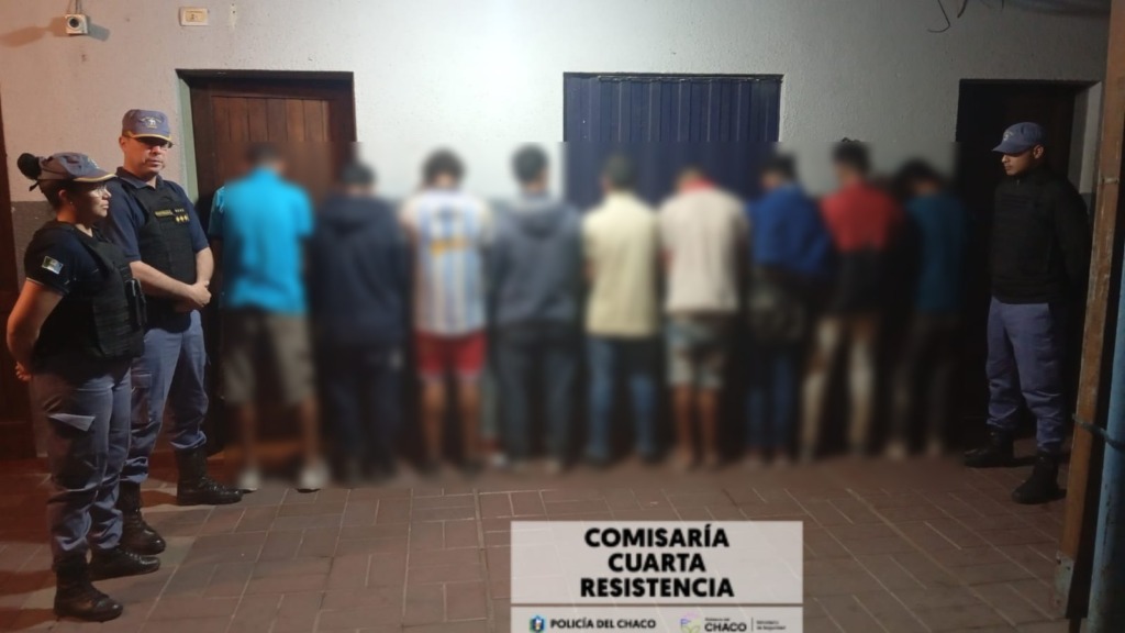 Resistencia: 14 personas fueron conducidas en un operativo de seguridad preventiva